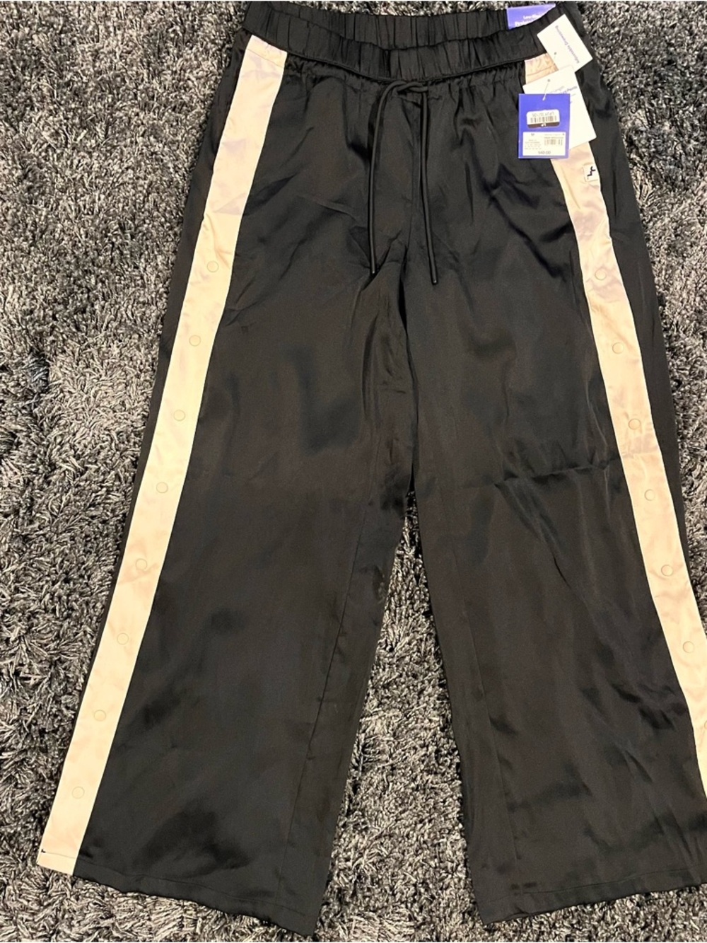 NWT JOY LAB PULL AWAY SATIN TRACK PANTS SIZE MEDIUM - Picture 4 of 11